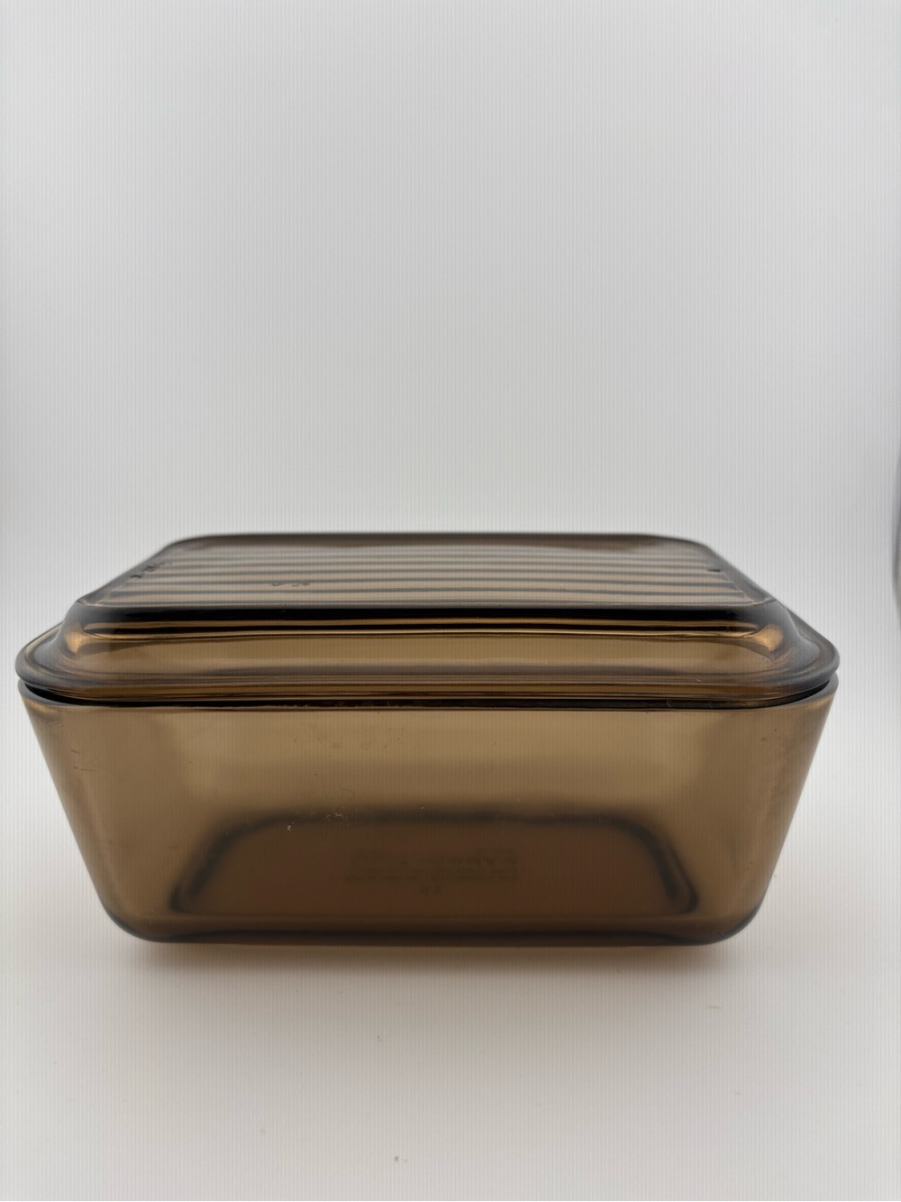 Pyrex Fireside 502-B 750ml Brown Glass Refrigerator Dish with Lid